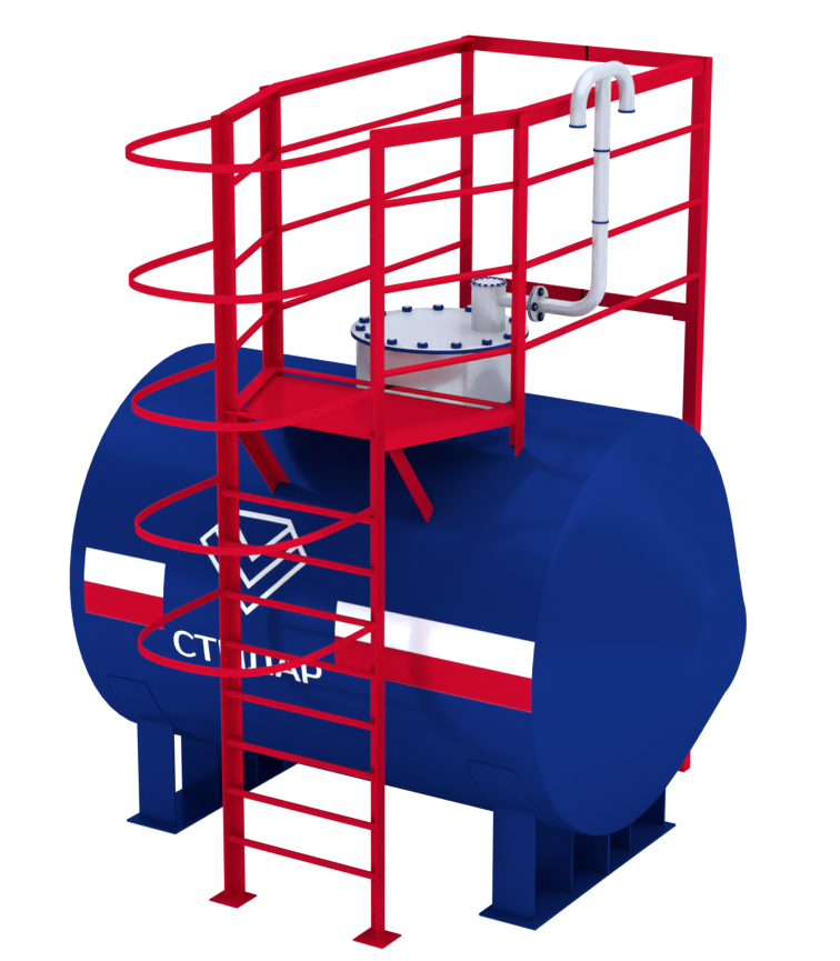 Горизонтальный резервуар РГСН для питьевой воды 10 м³ от завода-производителя